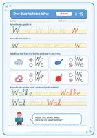 Vorschau - Unterrichtsreihen - Winter Deutsch Klasse 1, Teil 2: Gratis-Probeseite "Der Buchstabe W w" (Auszug aus dem Set) - Seite 3