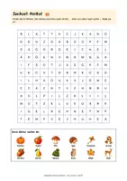 Vorschau - Arbeitsblätter - Rätsel Herbst & Halloween, DaZ, A1/ A2 differenziert - Seite 2
