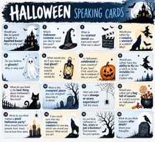 Vorschau - Bildkarten - Halloween - Speaking cards - Deckblatt