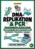 Vorschau - Stundenentwürfe - DNA-Replikation / Polymerase Kettenreaktion (PCR) Vergleich - Unterrichtsstunde mit Arbeitsmaterial - Deckblatt