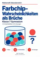 Vorschau - Arbeitsblätter - Farbchip-Wahrscheinlichkeiten als Brüche - Deckblatt