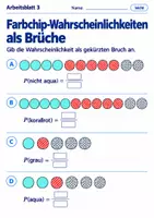 Vorschau - Arbeitsblätter - Farbchip-Wahrscheinlichkeiten als Brüche - Seite 3
