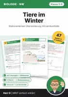 Vorschau - Stundenentwürfe - Tiere im Winter: Stationenlernen (7 Std.) Klasse 5/6 - Deckblatt