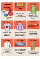 Vorschau - Spiele - Ich habe...! Wer hat...? - Lesespiel Kleidung - Seite 1