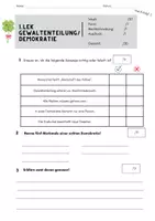 Vorschau - Test - Klassenarbeit Gewaltenteilung + Lösung - Deckblatt