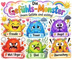 Vorschau - Stundenentwürfe - Materialpaket: Gefühle-Charakterisierung "Heute bin ich" und Gefühle-Monsterkarten. - Seite 2