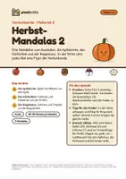 Vorschau - Arbeitsblätter - Herbst-Mandalas 2: Apfelernte, Kürbisfest, Regentanz | 3 ganzseitige Mandalas zum Ausmalen | Klasse 1–2 | Kunst - Deckblatt