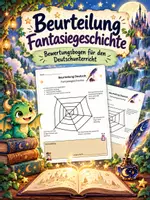 Vorschau - Lehrpläne/Lehrermaterial - Beurteilung Fantasiegeschichte - Deckblatt