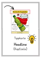 Vorschau - Merkblätter - Werbeplakat erstellen Tippkarten zu den Bausteinen - Seite 1