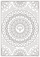 Vorschau - Arbeitsblätter - Herbst-Mandalas für Fortgeschrittene | 5 seitenfüllende A4-Mandalas mit kleinen Feldern | Klasse 2–4 | Kunst - Seite 1