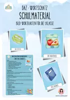 Vorschau - Stundenentwürfe - DaZ Schulmaterial – Wortschatzkarten mit Artikeln & Bild-Wort-Zuordnung - Deckblatt