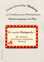 Vorschau - Unterrichtsreihen - Unterrichtsreihe Werbung: Reihentransparenz - Deckblatt