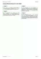 Vorschau - Arbeitsblätter - Anwendungsaufgabe: Wasserverbrauch in einer Stadt - Seite 2