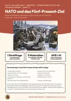 Vorschau - Unterrichtsreihen - NATO Fünf-Prozent-Ziel Politik Oberstufe | Unterrichtseinheit 17 Seiten mit Lösungen | Art. 5, Schuldenbremse, NATO-Statistik | Kontrovers gedacht 5.3 - Seite 1