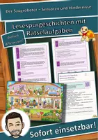 Vorschau - Arbeitsblätter - Der Saugroboter – Sensoren und Hindernisse – Lesespurgeschichte mit Rätselaufgaben (Klasse 3) - Deckblatt