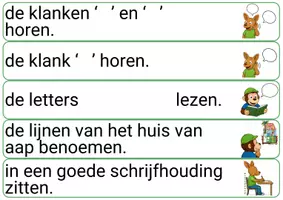 Voorbeeld - Doelenkaarten - Taaltoer ik lees met hup en aap - Thema 1 - Pagina 2