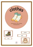 Vorschau - Präsentationen/Tafelbilder - Clothes - Flashcards - Englisch - Deckblatt