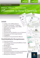 Vorschau - Unterrichtsreihen - Pflanzen in ihrer Umwelt | komplette Unterrichtseinheit mit Lernzielkontrolle | Klasse 5/6 - Deckblatt