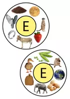 Vorschau - Spiele - Lautrad E/e - Klammerkarte Druckschrift - Seite 1
