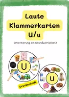 Vorschau - Spiele - Lautrad U/u Klammerkarte - Druckschrift - Deckblatt