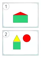 Vorschau - Präsentationen/Tafelbilder - Kreis, Dreieck, Viereck - Figuren legen (Klasse 1) - Seite 3