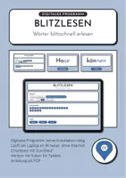 Vorschau - Spiele - Blitzlesen mit dem Grundwortschatz und eigenen Wortlisten - digital - Deckblatt