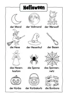 Vorschau - Arbeitsblätter - Halloween Wimmelbild mit Aufgaben | DaZ oder Grundschule - Seite 1