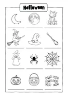 Vorschau - Arbeitsblätter - Halloween Wimmelbild mit Aufgaben | DaZ oder Grundschule - Seite 3