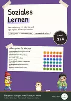 Vorschau - Stundenentwürfe - Soziales Lernen Klasse 3/4: 36 fertige Stunden (low prep) - Deckblatt