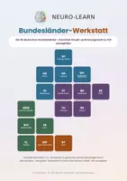 Vorschau - Unterrichtsreihen - Bundesländer Legespiel +Lernkarten auch für Autismus ADHS - Deckblatt
