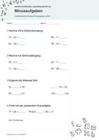 Vorschau - Arbeitsblätter - Zahlenraum bis 100 Übungen - Seite 3