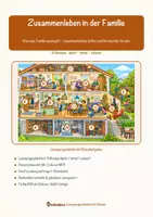 Vorschau - Mal- und Bastelvorlagen - Zusammenleben in der Familie – Lesespurgeschichte mit Rätselaufgaben (Klasse 5) - Seite 1