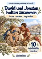 Vorschau - Arbeitsblätter - David und Jonatan halten zusammen | Religion Klasse 4 Arbeitsblätter | Evangelische Religionslehre | 10 Arbeitsblätter als PDF - Deckblatt