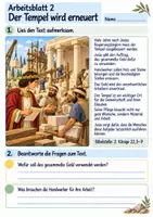 Vorschau - Arbeitsblätter - Josia entdeckt Gottes Wort | Religion Klasse 4 Arbeitsblätter | Evangelische Religionslehre | 10 Arbeitsblätter als PDF - Seite 2