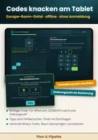 Vorschau - Arbeitsblätter - Der Element-Tresor: Escape Room Chemie Klasse 8/9 - Rätselkarten + digitale Code-Eingabe | Atombau, Schalenmodell, Periodensystem - Seite 3