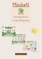 Vorschau - Arbeitsblätter - Miniheft Umweltschutz Schöpfung bewahren - Deckblatt