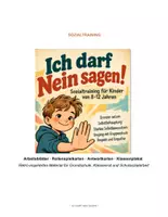 Vorschau - Stundenentwürfe - Materialpaket Sozialtraining Nein sagen Retrostyle - Deckblatt