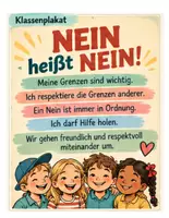 Vorschau - Stundenentwürfe - Materialpaket Sozialtraining Nein sagen Retrostyle - Seite 1