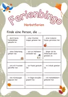 Vorschau - Arbeitsblätter - Materialpaket: Ferienbingo (Ostern, Pfingsten/Frühling, Sommer, Herbst) - Seite 2