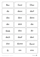 Vorschau - Fördermaterial/Inklusion - Grundwortschatz NRW Wortkarten Grundschule zum Ausdrucken Klasse 1 bis 4 kostenlos - Seite 2