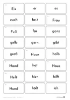 Vorschau - Fördermaterial/Inklusion - Grundwortschatz NRW Wortkarten Grundschule zum Ausdrucken Klasse 1 bis 4 kostenlos - Seite 3