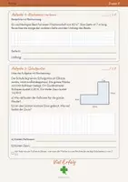 Vorschau - Klassenarbeiten - Klassenarbeit Flächen und Umfang Klasse 8 Mathematik – Gruppe A & B mit Lösungen (PDF + Word) – Niveau Basis in Mathe - Seite 3