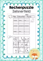Vorschau - Arbeitsblätter - Rechenpuzzle - Zehnerfeld (ZR 10) - Deckblatt