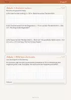 Vorschau - Klassenarbeiten - Klassenarbeit Flächen und Kreis Klasse 8 Mathematik – Gruppe A & B mit Lösungen (PDF + Word) – Niveau Erweitert in Mathe - Seite 3