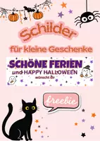 Vorschau - Bildkarten - Freebie für kleine Geschenke zum Ferienstart - Deckblatt