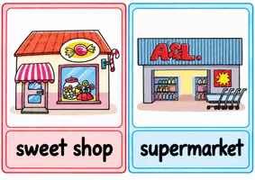 Vorschau - Bildkarten - In town flashcards - Seite 3