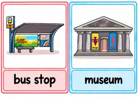 Vorschau - Bildkarten - In town flashcards - Seite 2