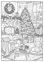 Vorschau - Arbeitsblätter - Weihnachten zum Ausmalen - 5 weihnachtliche Ausmalbilder - Seite 2