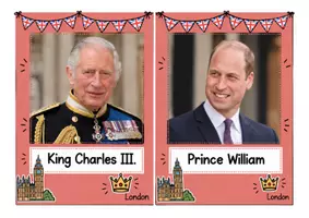 Vorschau - Poster - Königsfamilie England für den Englischunterricht - Seite 1