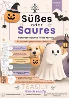 Vorschau - Arbeitsblätter - Halloween Arbeitsblätter / Gedichte, Reime und Danksagungen - Deckblatt